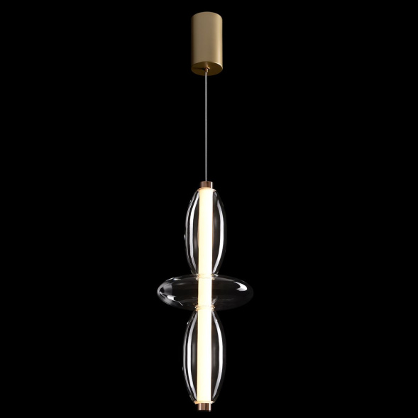 Подвесной светильник Crystal Lux QUASAR SP14W LED TRANSPARENT