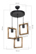 Подвесной светильник Toplight Louise TL1613H-03WD