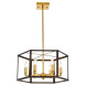 Подвесная люстра Lumina Deco Lorton LDP 1142-6 BK+MD