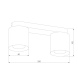 Потолочная люстра TK Lighting 3407 Vico White