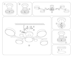 Потолочная люстра Ambrella Light Comfort LineTech FL4834