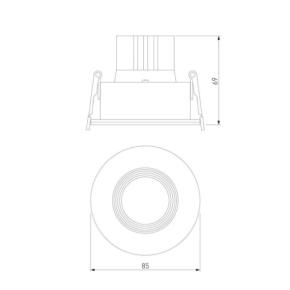 Встраиваемый светильник Elektrostandard Artis 4690389204227 25096/LED a066136