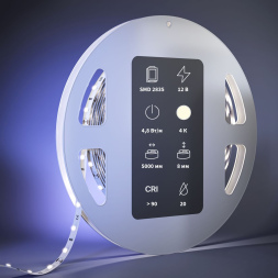 Светодиодная лента Maytoni Led Strip 12В 2835 4,8Вт/м 4000К 5м IP20 201003