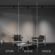 Трековый трехфазный светильник Maytoni Technical Three phase track system Trinity Focus Led TR197-3-12WCCT-M-B