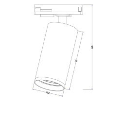 Трековый светильник Maytoni Focus S TR020-1-GU10-B
