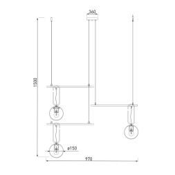 Подвесная люстра Eurosvet Riche 70143/3 белый a060840