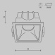 Встраиваемый светильник Maytoni Technical Alfa LED DL043-01-10W4K-SQ-W