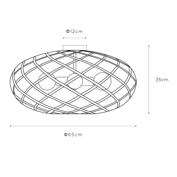 Потолочная люстра Lucide Wolfram 21117/65/02