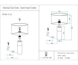 Настольная лампа Kink Light Тайла 07700-1T,01-20(01)