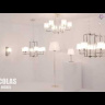 Настольная лампа Crystal Lux Nicolas NICOLAS LG1 GOLD/WHITE