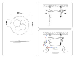 Потолочная люстра Ambrella Light Comfort LineTech FL4802