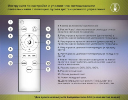 Потолочная люстра Ambrella Light Comfort LineTech FL4802