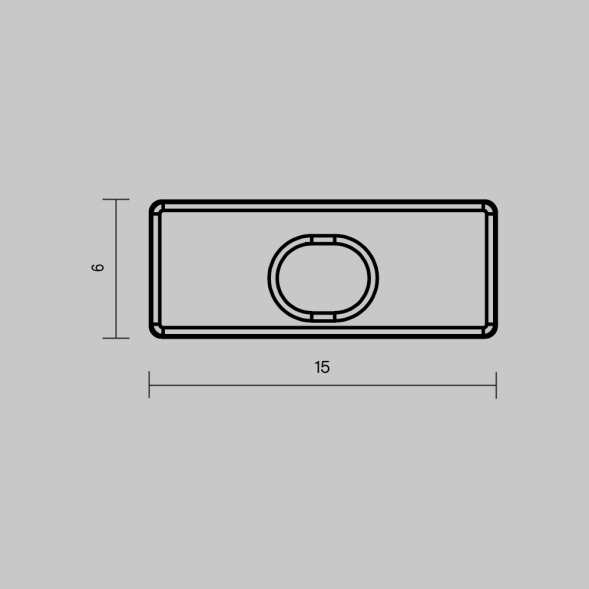 Комплект заглушек для профиля 15×06 10шт Maytoni Led Strip ALM-001-B-EC 642019