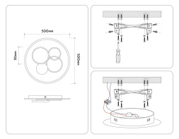 Потолочная люстра Ambrella Light Comfort LineTech FL4803