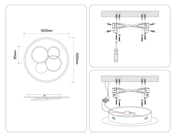 Потолочная люстра Ambrella Light Comfort LineTech FL4803