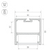 Профиль с экраном Arlight SL-LINE-5050-2500 ANOD+OPAL 020467