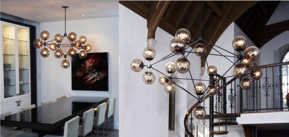 Подвесная люстра ImperiumLoft Люстра Modo Chandelier 15 Globes 74962-22