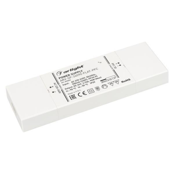 Блок питания Arlight ARV-SP-24090-Flat-PFC (24V, 3.75A, 90W) 033262