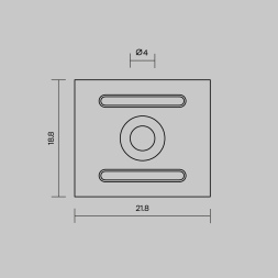 Комплект креплений для профиля 27×20 4шт Maytoni Led Strip ALM-2720-MT 642071