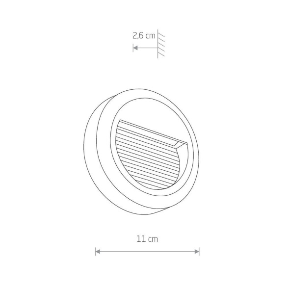 Уличный встраиваемый светильник Nowodvorski Sidewalk Round Led 8147