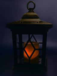 Подвесной светильник на солнечных батареях (10227) Uniel USL-S-180/PT220 Bronze lantern