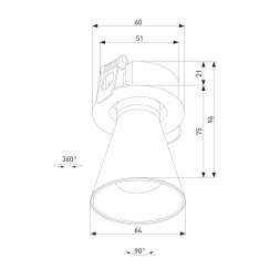 Встраиваемый светильник Elektrostandard Bell 4690389208553 25097/LED a068060