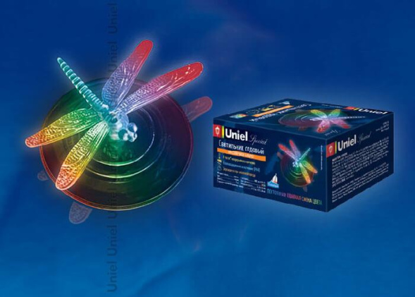 Светильник на солнечных батареях (07293) Uniel USL-S-106/PT075 Magic Dragonfly