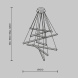 Каскадная люстра Maytoni Line MOD016PL-L96GK
