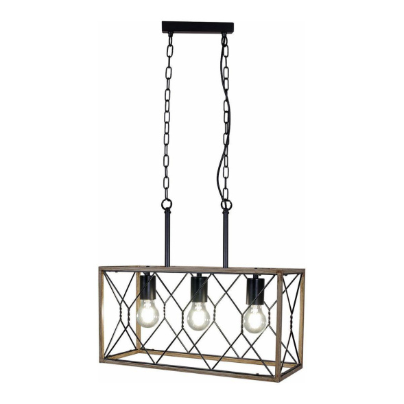 Подвесная люстра Illumico IL1008-3LL-05 BK WOOD