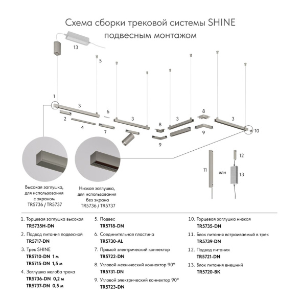 Коннектор Denkirs Shine base TR5723-DN