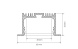 Профиль с экраном Arlight SL-LINIA62-F-2500 WHITE+OPAL 021374