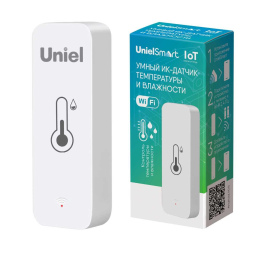 Умный ИК-датчик температуры и влажности Wi-Fi+Bluetooth Uniel UL-00011703 USN-A500 TS/WF WHITE