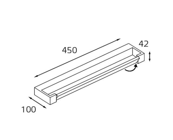 Настенный светильник Italline IT01-1068/45 black