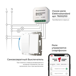Выключатель двухклавишный с самовозвратом Werkel 4690389192319 W1122401 a062572