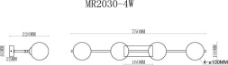 Настенный светильник MyFar Valency MR2030-4W
