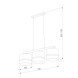 Подвесная люстра TK Lighting 6694 Paglia