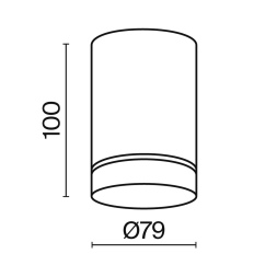 Накладной светильник Maytoni Orlo C085CL-9W3K-B